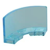 Panel 3 x 3 x 2 Quarter Round, Trans-Light Blue