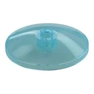 Dish 4 x 4 Inverted with Open Stud [Radar], Trans-Light Blue