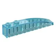 Brick Curved 6 x 1, Trans-Light Blue