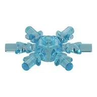 Snowflake / Star 4 x 4, Trans-Light Blue