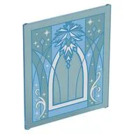 Glass for Frame 1 x 6 x 6 with Blue/Sand Blue Crystal Decorations Print, Trans-Light Blue