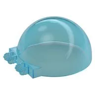 Windscreen 6 x 6 x 3 Dome with Dual 2 Fingers, Trans-Light Blue
