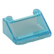 Windscreen 3 x 4 x 1 1/3 Large Glass Surface, Trans-Light Blue