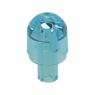 Light Cover 1 x 1 Round with Internal Bar / Bionicle Barraki Eye, Trans-Light Blue