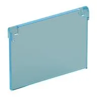 Glass for Window 1 x 4 x 3 [Opening], Trans-Light Blue