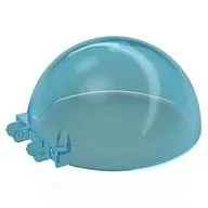 Windscreen 8 x 8 x 3 Dome with Dual 2 Fingers - 7 Teeth, Trans-Light Blue