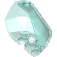 Rock, Crystal 5 x 2 1/2 x 2 1/3, Trans-Light Blue