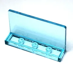 Panel 1 x 4 x 2, No Studs, Trans-Light Blue