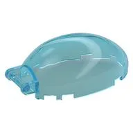 Windscreen 6 x 4 x 2 1/3 Bubble Canopy with Handle, Trans-Light Blue