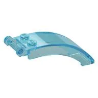 Windscreen 6 x 2 x 2 with Handle, Trans-Light Blue