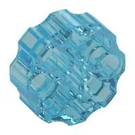 Large Figure Weapon, Barrel with 2 Pin Holes and 3 Axle Holes, Trans-Light Blue