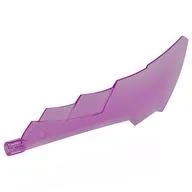 Large Figure Weapon Sword with Axle Connector, Trans-Dark Pink