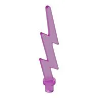 Wave / Lightning Angular, Single, Trans-Dark Pink