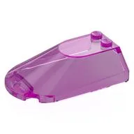 Windscreen 4 x 6 x 1 1/3, Trans-Dark Pink