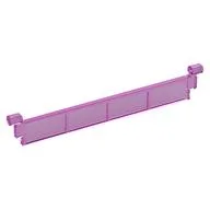 Garage Roller Door Section without Handle, Trans-Dark Pink