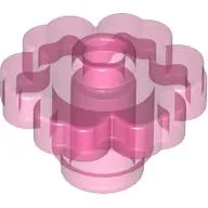 Plant, Flower 2 x 2 - Round [Open Stud], Trans-Dark Pink