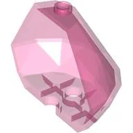 Rock, Crystal 5 x 2 1/2 x 2 1/3, Trans-Dark Pink