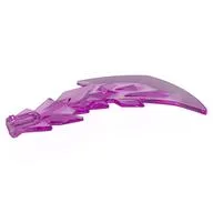 Wave / Lightning 5 x 6 with Axle Hole, Trans-Dark Pink