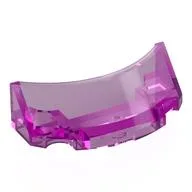 Windscreen 2 x 4 Half Dome, Trans-Dark Pink