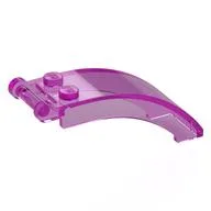 Windscreen 6 x 2 x 2 with Handle, Trans-Dark Pink