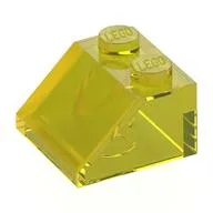Brick Sloped 45° 2 x 2, Trans-Yellow