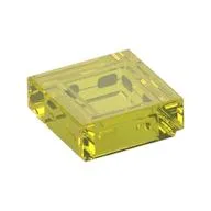Tile 1 x 1 with Groove, Trans-Yellow