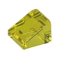 Brick Sloped 30° 1 x 1 x 2/3 (Cheese Slope), Trans-Yellow