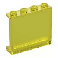 Panel 1 x 4 x 3 [Side Supports / Hollow Studs], Trans-Yellow