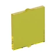 Glass for Window 1 x 2 x 2 Flat, Trans-Yellow