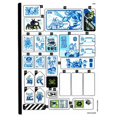 Sticker Sheet 3 for Set 80054-1, Trans-Clear