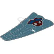 Sail with Webbings on Bright Light Blue Background, Spider-Man with Bicorn Print, Trans-Clear