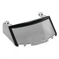 Windscreen 5 x 6 x 1 2/3 Curved Front with Black Stripes Pattern, Trans-Clear