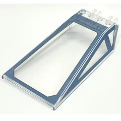 Windscreen 6 x 13 x 2 with Sand Blue Cockpit Print, Trans-Clear