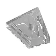 Brick Sloped 45° 2 x 1 Triple with Inside Stud Holder, Trans-Clear