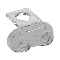 Minifig Neckwear Bracket with 2 Back Studs, Trans-Clear