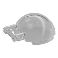 Windscreen 4 x 4 x 1 2/3 Canopy Half Sphere with Handle, Trans-Clear