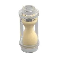 Equipment Hourglass with Tan Sand Pattern, Trans-Clear
