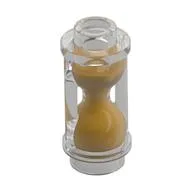 Equipment Hourglass with Pearl Gold Sand Pattern, Trans-Clear