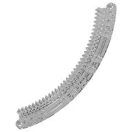 Technic Gear Rack 1/4 Circle 11 x 11, 35 Teeth, Trans-Clear