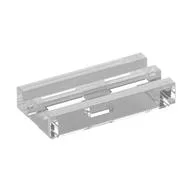 Tile Special 1 x 2 Grille with Bottom Groove, Trans-Clear