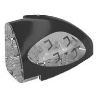 Technic Panel Round Corner 5 x 3 x 2 Left with Black headlight Print, Trans-Clear