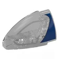 Technic Panel Round Corner 5 x 3 x 2 Right with Blue/Dark Bluish Grey Headlight Print, Trans-Clear