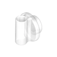 Plate Special Round 1 x 1 with Hollow Stud and Bar on Underside, Trans-Clear