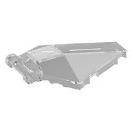 Windscreen 6 x 4 x 1 Hexagonal with Handle, Trans-Clear