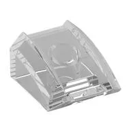 Brick Curved 2 x 2 with Lip, No Studs, Trans-Clear