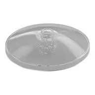 Dish 4 x 4 Inverted with Open Stud [Radar], Trans-Clear
