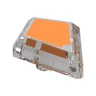 Tile Special 1 x 2 Diamond with Orange Surface Print, Trans-Clear