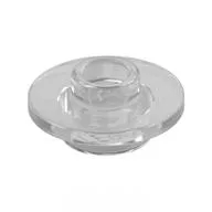 Equipment Cup / Teacup Saucer with Recessed Stud on Top [Plain], Trans-Clear