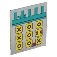 Glass for Frame 1 x 6 x 6 with Tic Tac Toe Playground Equipment, Ladybird, Dog Print, Trans-Clear