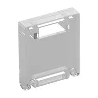 Box 2 x 2 x 2 Door with Slot, Trans-Clear